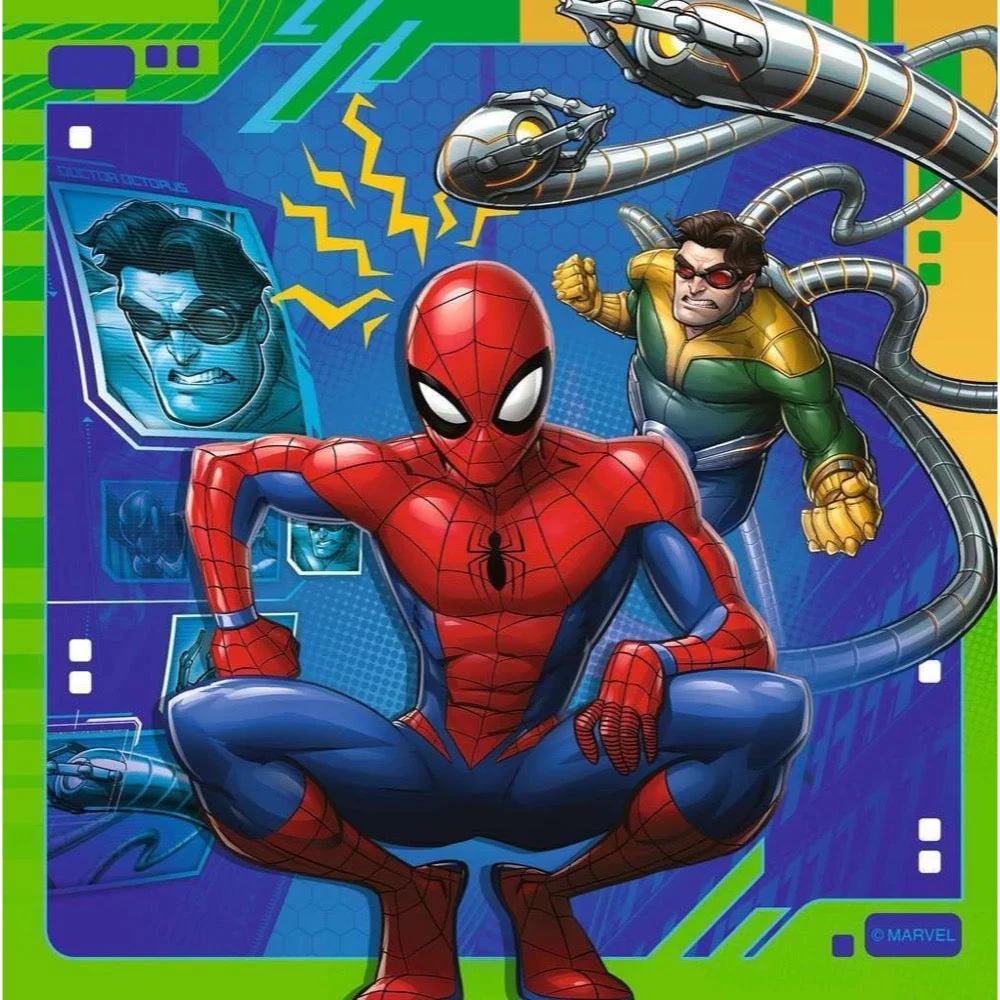 Ravensburger 04115-3 Marvel Spider-Man It's Web-Slinging Time! 3x49pc Jigsaw Puzzle - Image 4