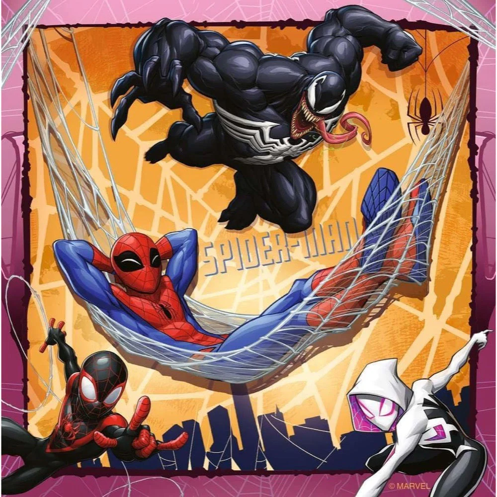 Ravensburger 04115-3 Marvel Spider-Man It's Web-Slinging Time! 3x49pc Jigsaw Puzzle - Image 5