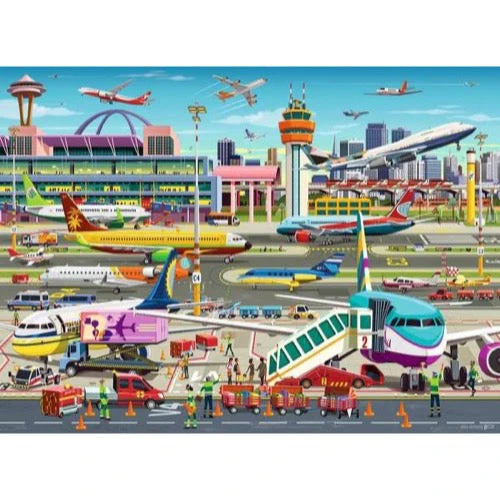 Ravensburger 04134-4 Airport Central 100pc Jigsaw Puzzle - Image 2