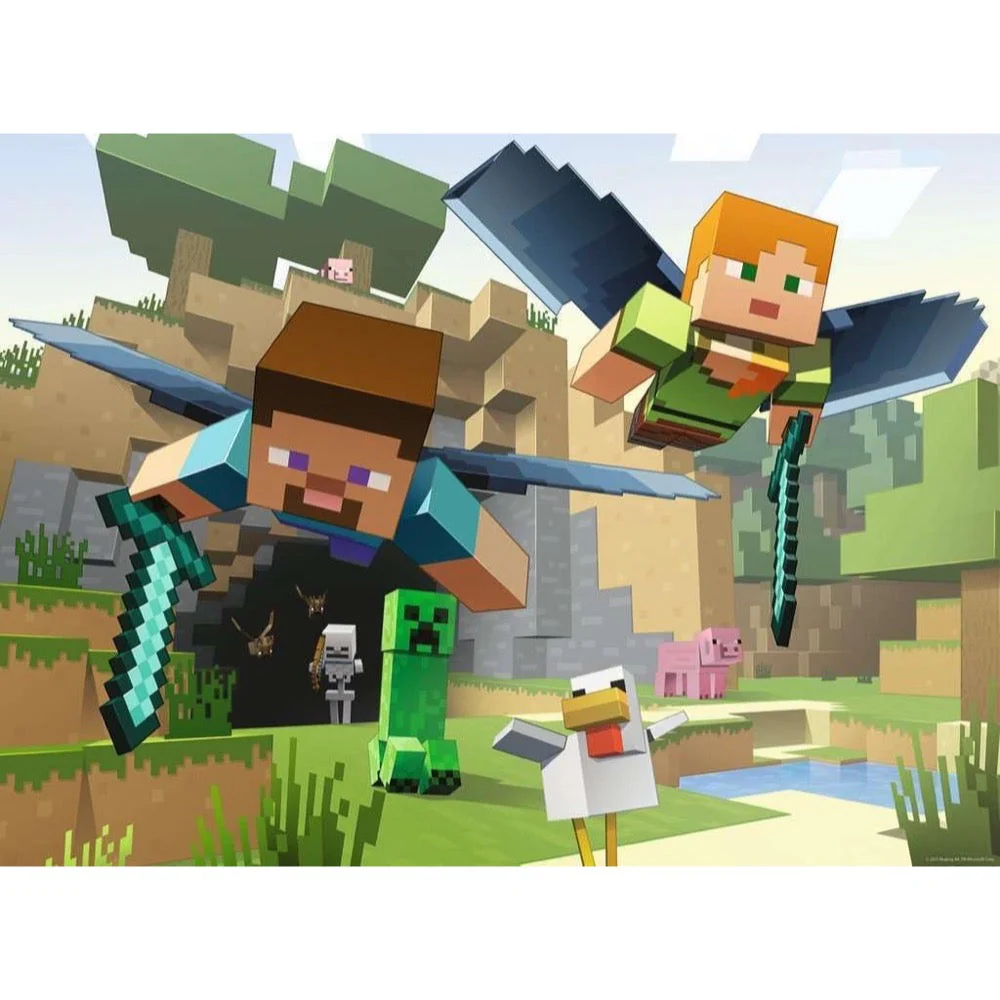 Ravensburger 04144-3 Minecraft Adventures 200pc Jigsaw Puzzle - Image 2