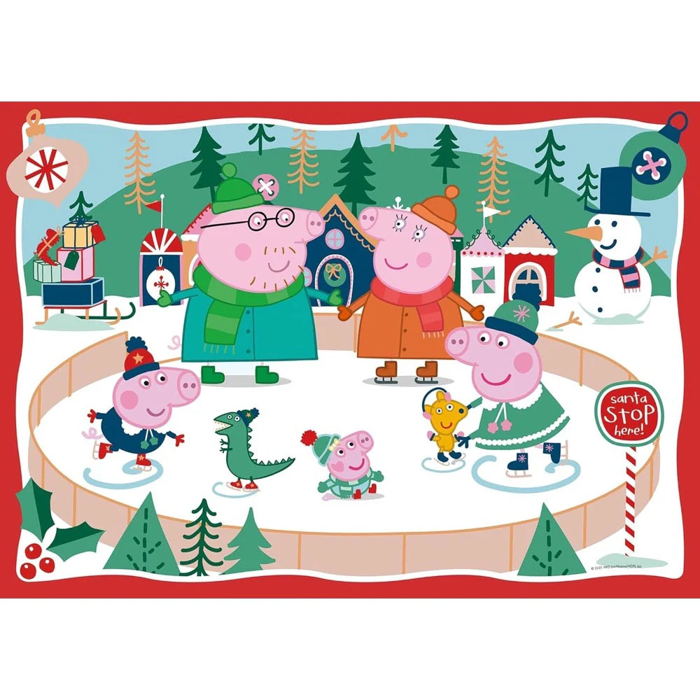 Ravensburger 04186-3 Peppa Pig Christmas Giant Floor 24pc Jigsaw Puzzle - Image 2