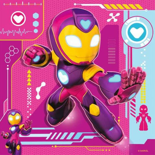Ravensburger 04192-4 Iron Man & His Awesome Friends 3x49pc Jigsaw Puzzle - Image 3