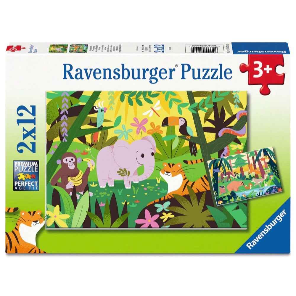 Ravensburger 04257-0 Animal Friends In Nature 2x12pc Jigsaw Puzzle