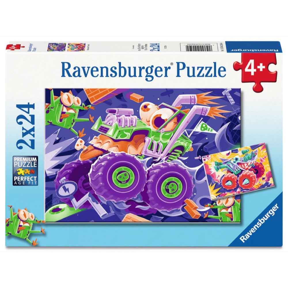 Ravensburger 04259-4 Monster Trucks 2x24pc Jigsaw Puzzle