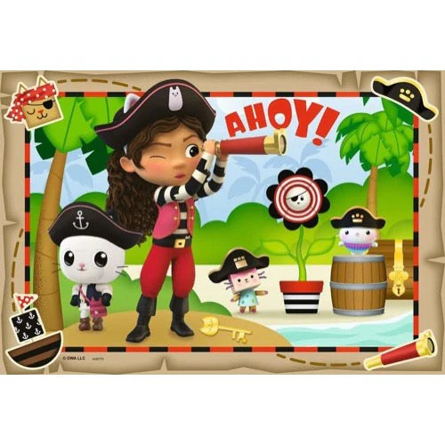 Ravensburger 05710-8 Gabby's Dollhouse Lets Pirate Party! 2x24pc Jigsaw Puzzle - Image 3