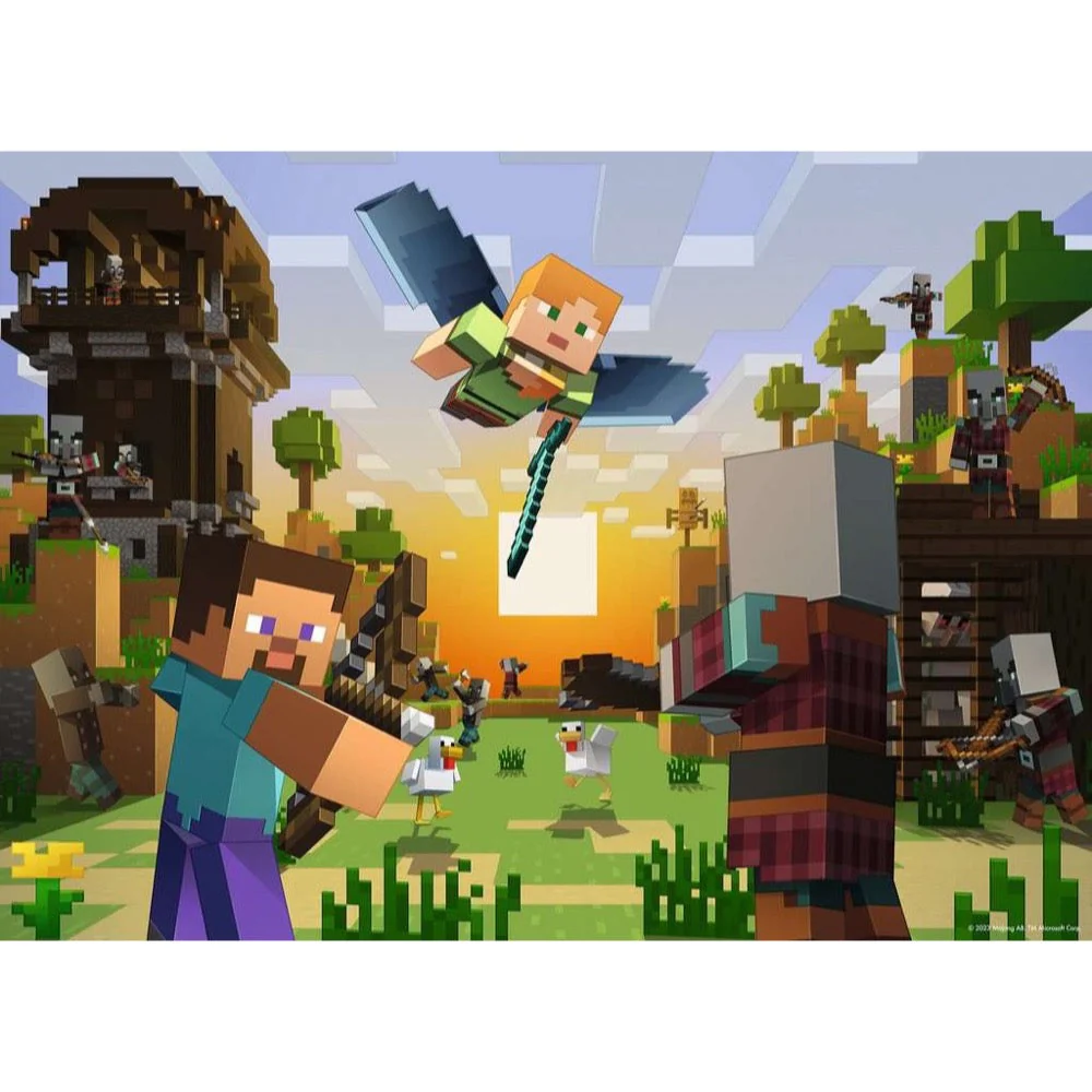 Ravensburger 05716-0 Minecraft Bumper Pack 4x100pc Jigsaw Puzzle - Image 4