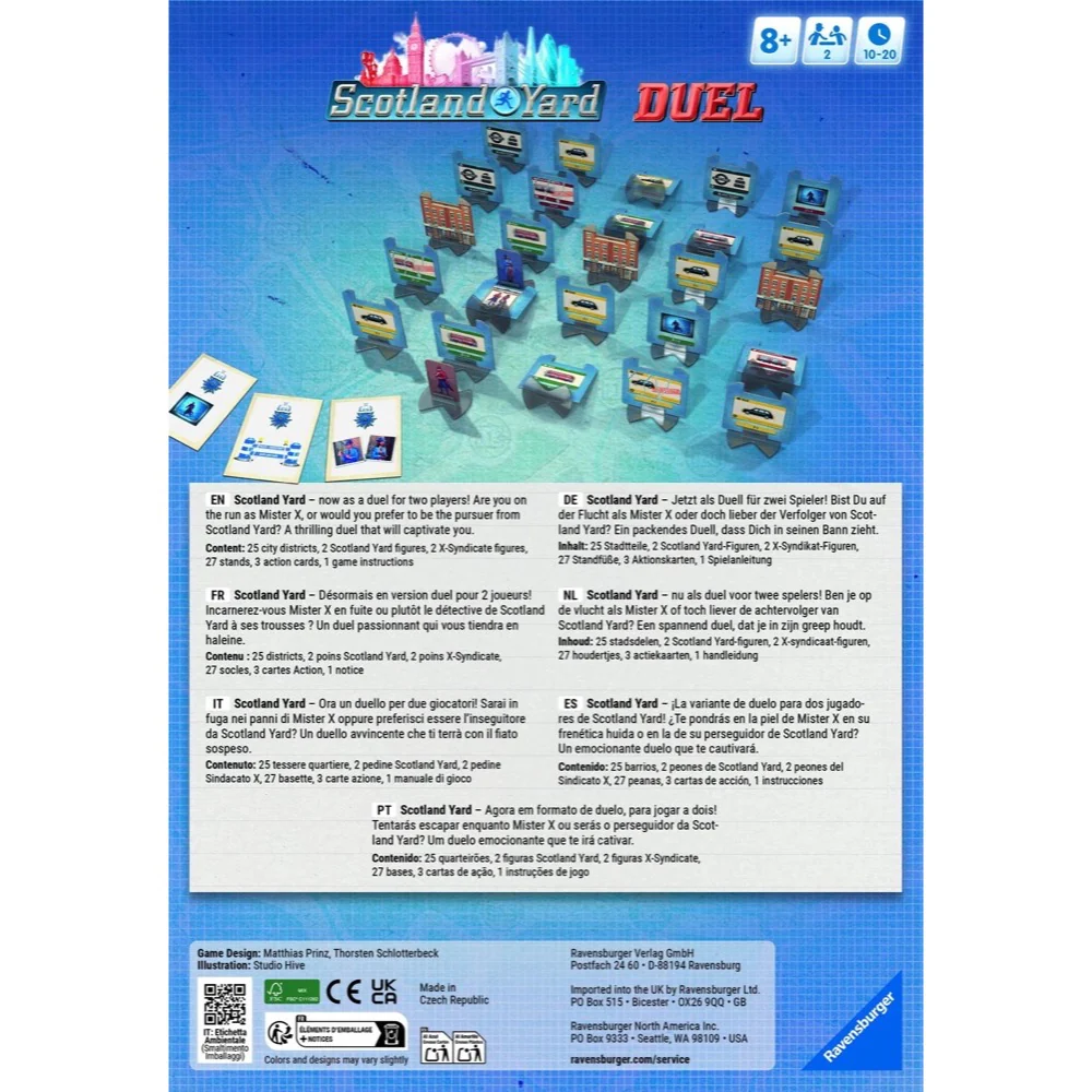 Ravensburger 25032-5 Scotland Yard Duel 2 Player - Image 3