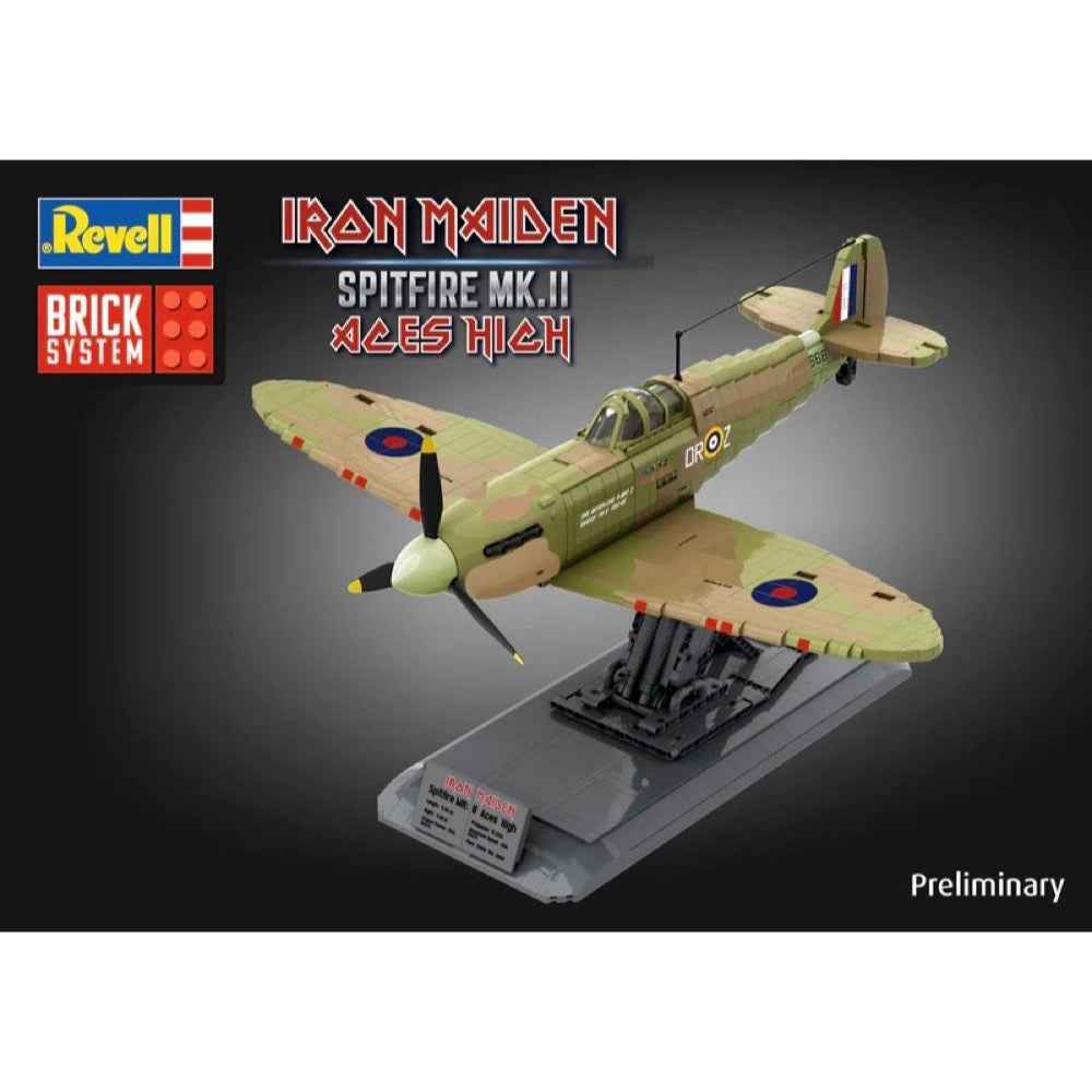Revell 00962 1/18 Iron Maiden Spitfire Mk.Ii Aces High Brick System