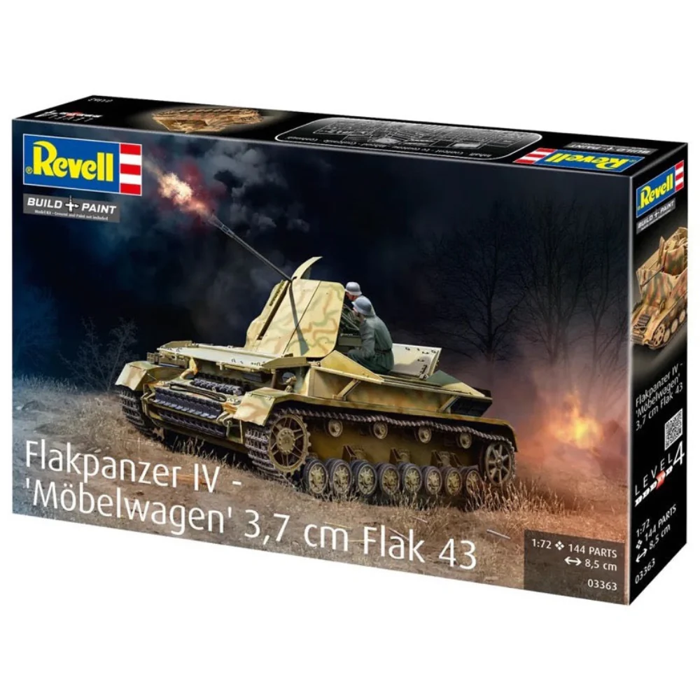 Revell 03363 1/72 Flakpanzer IV Möbelwagen 3,7cm Flak 43 - Image 4