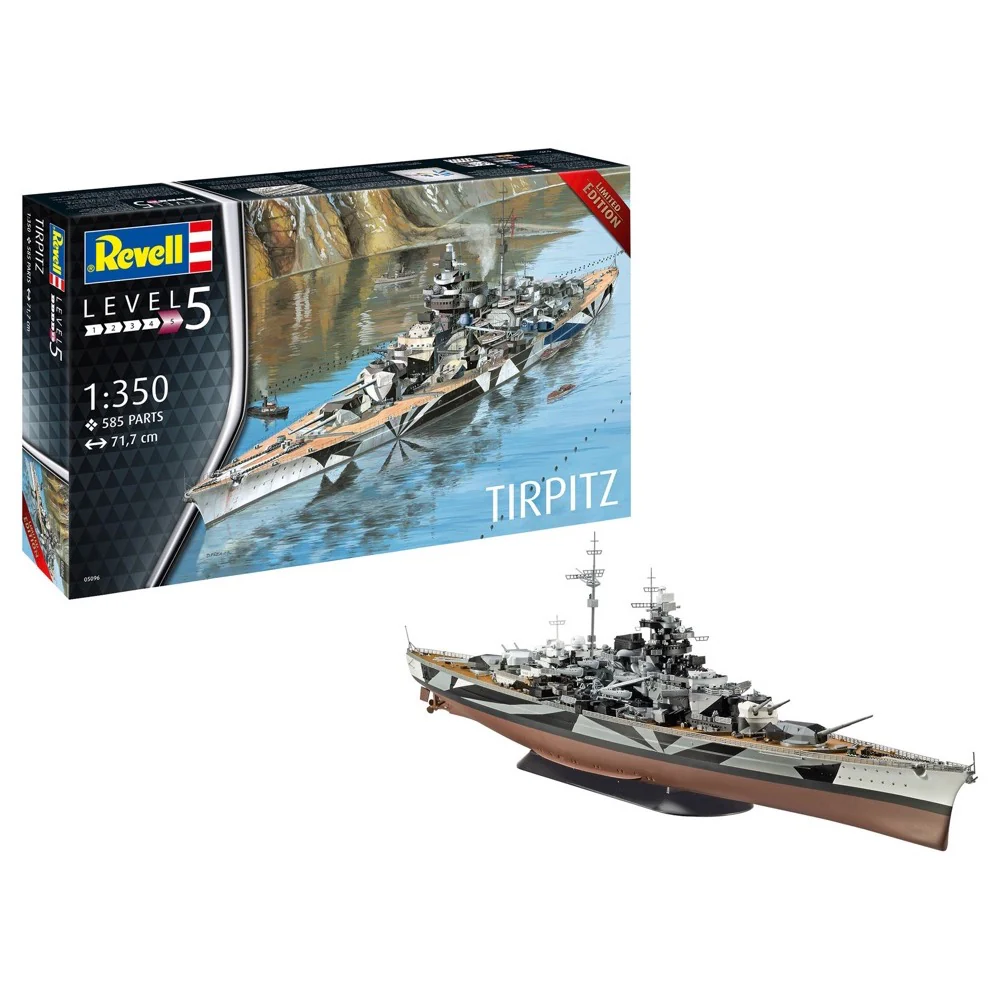 Revell 05096 1/350 German Battleship Tirpitz - Image 12