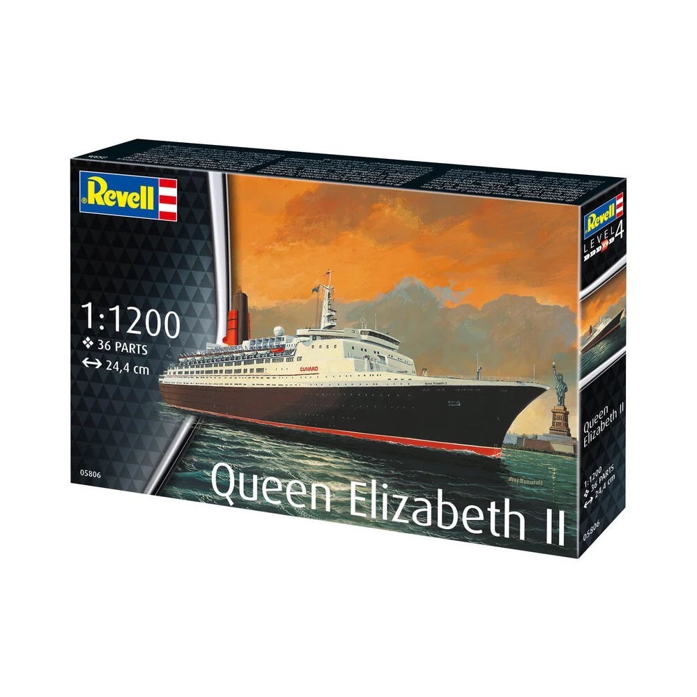 Revell 05806 1/1200 Queen Elizabeth Il - Image 6