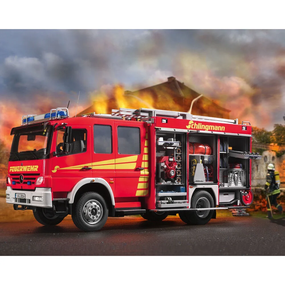 Revell 07404 1/24 Mercedes-Benz Atego 1529 AF Schlingmann LF20/16 Fire Truck - Image 8