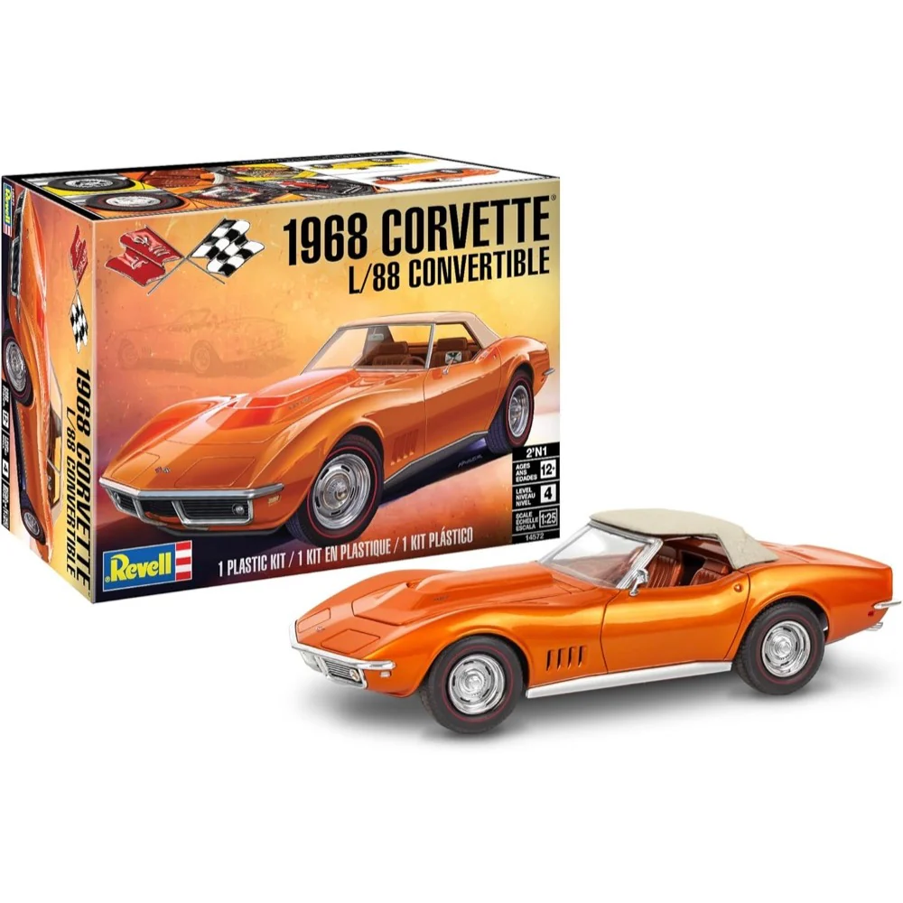 Revell 14572 1/24 68 Corvette L-88 Roadster - Image 2