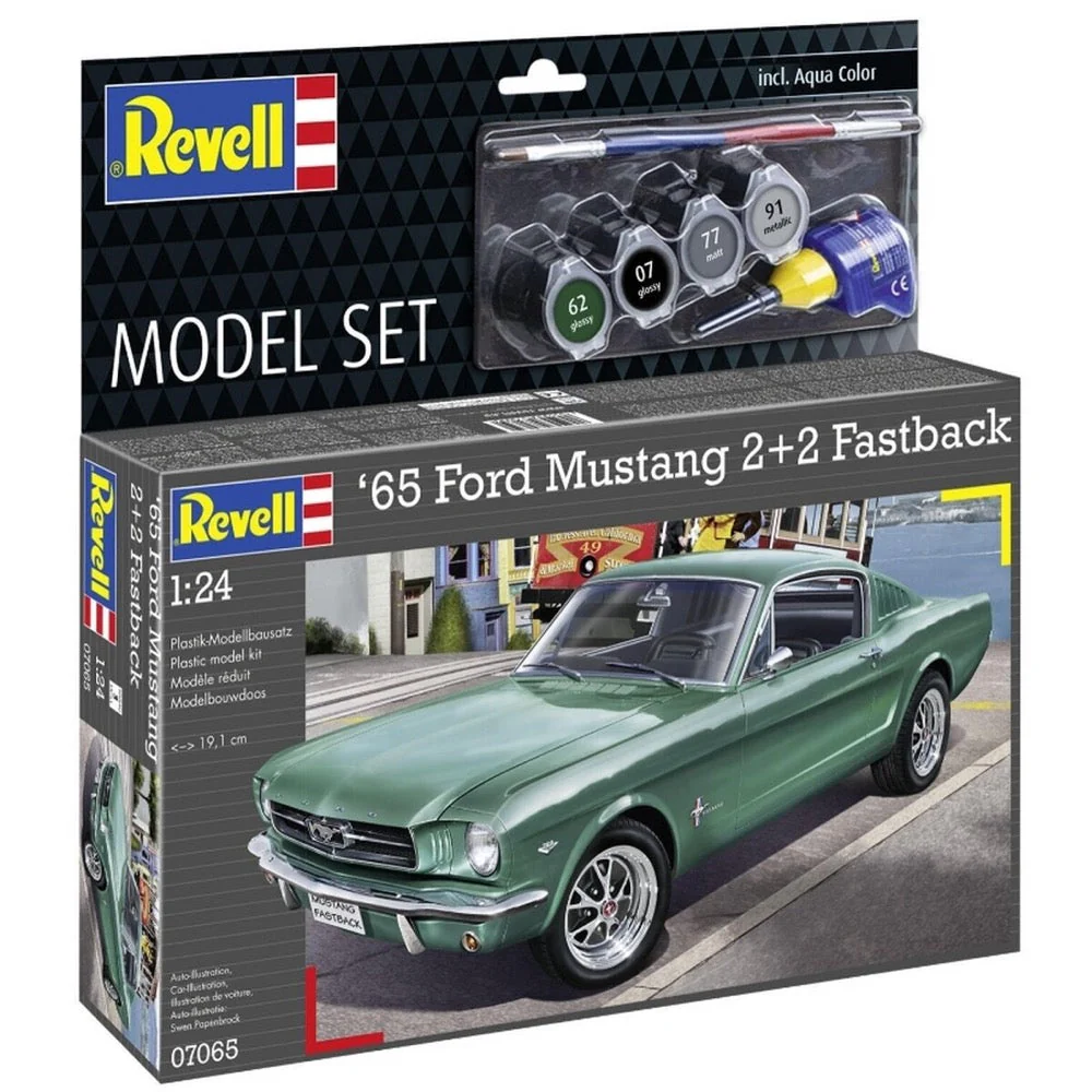 Revell 67065 1/24 1965 Ford Mustang 2+2 Fastback Model Kit Set - Image 3