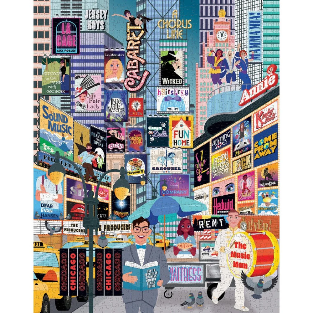 Ridleys 50 Must-See Musicals Bucket List 1000pc Jigsaw Puzzle - Image 3