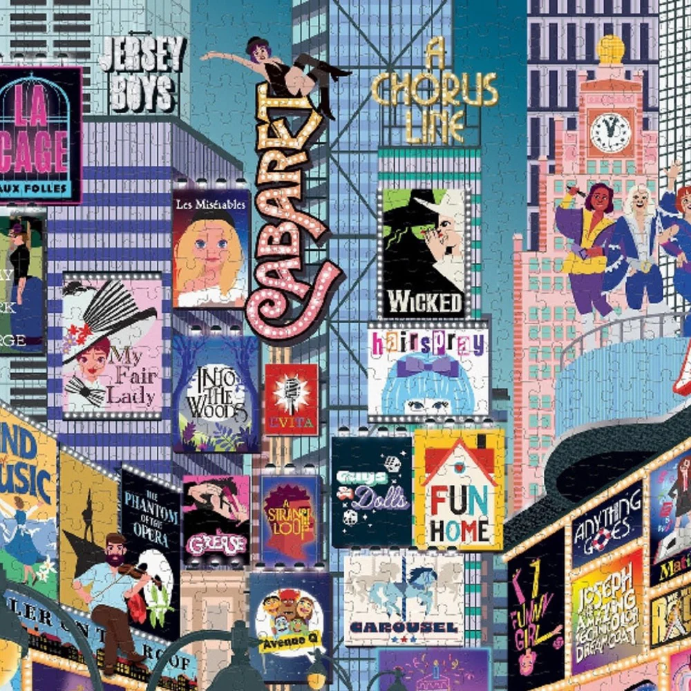 Ridleys 50 Must-See Musicals Bucket List 1000pc Jigsaw Puzzle - Image 4