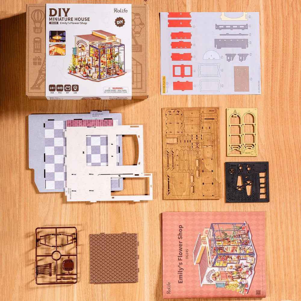 Robotime DIY Mini House Emily's Flower Shop - Image 3