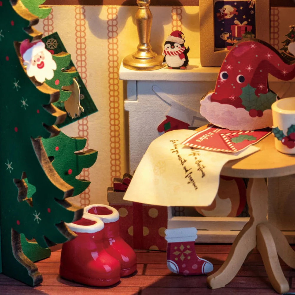Robotime DIY Mini House Twinkling Christmas House - Image 3
