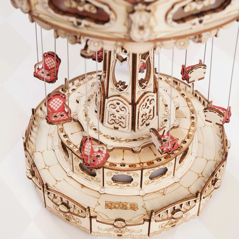 Robotime DIY Swing Ride Amusement Park - Image 4