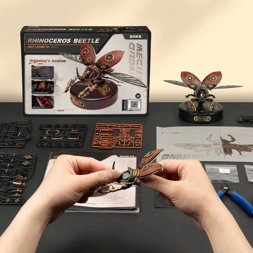 Robotime Rokr DIY Rhinoceros Beetle - Image 5