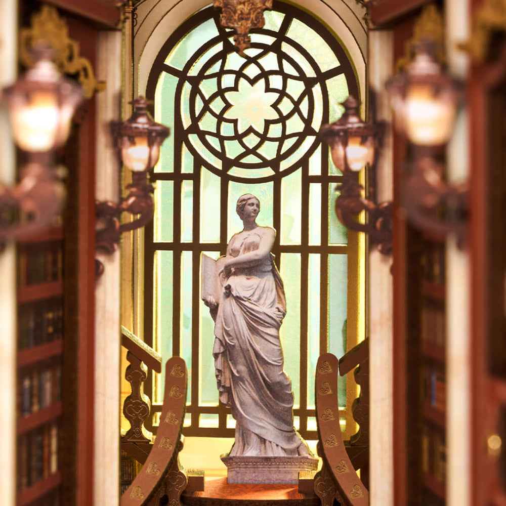 Robotime Rolife DIY Bookends Kit Library Of Wonders - Image 3