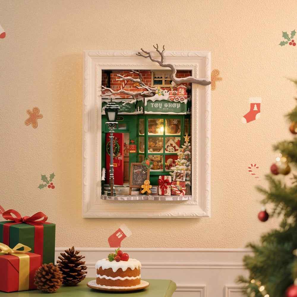 Robotime Rolife DIY Framed Santas Toy Shop - Image 2