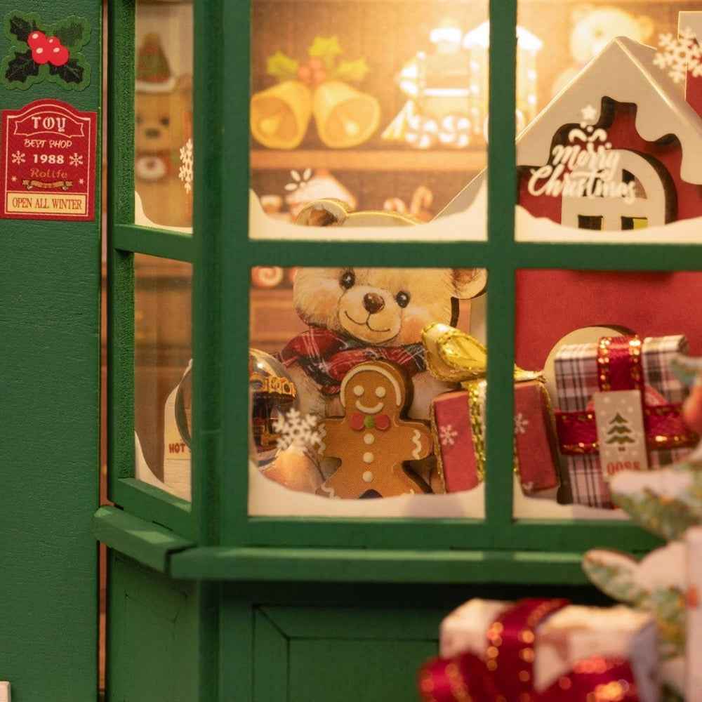 Robotime Rolife DIY Framed Santas Toy Shop - Image 3
