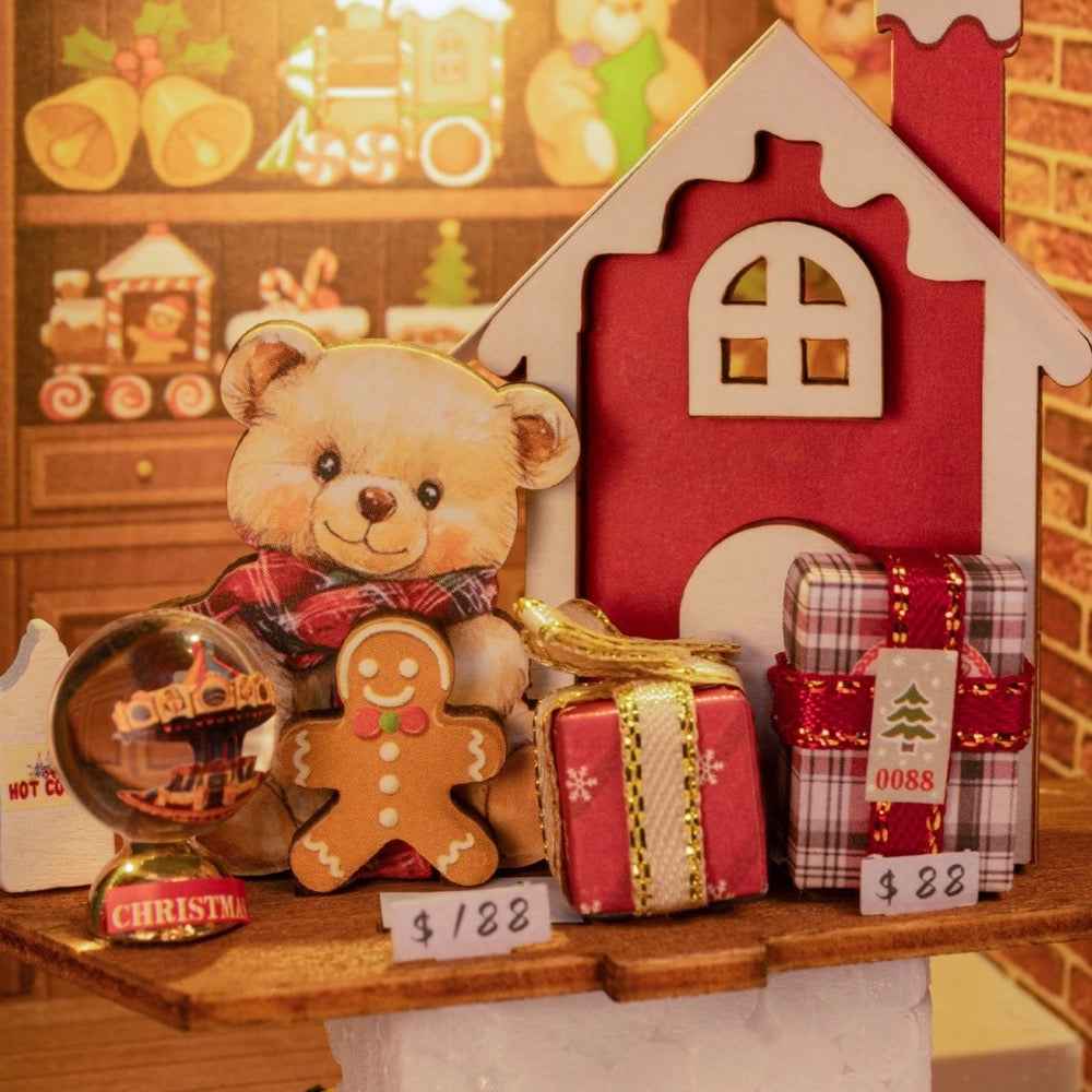 Robotime Rolife DIY Framed Santas Toy Shop - Image 4