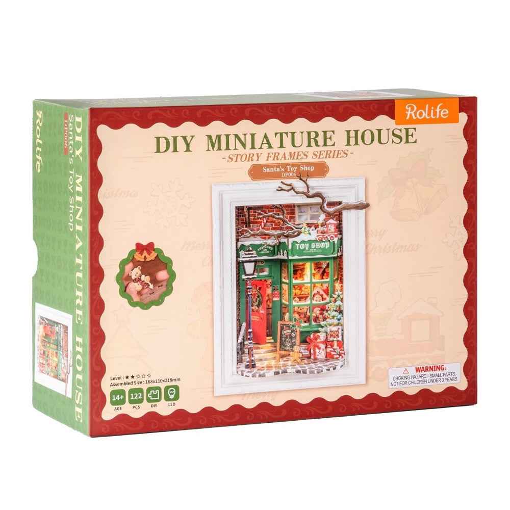 Robotime Rolife DIY Framed Santas Toy Shop - Image 7