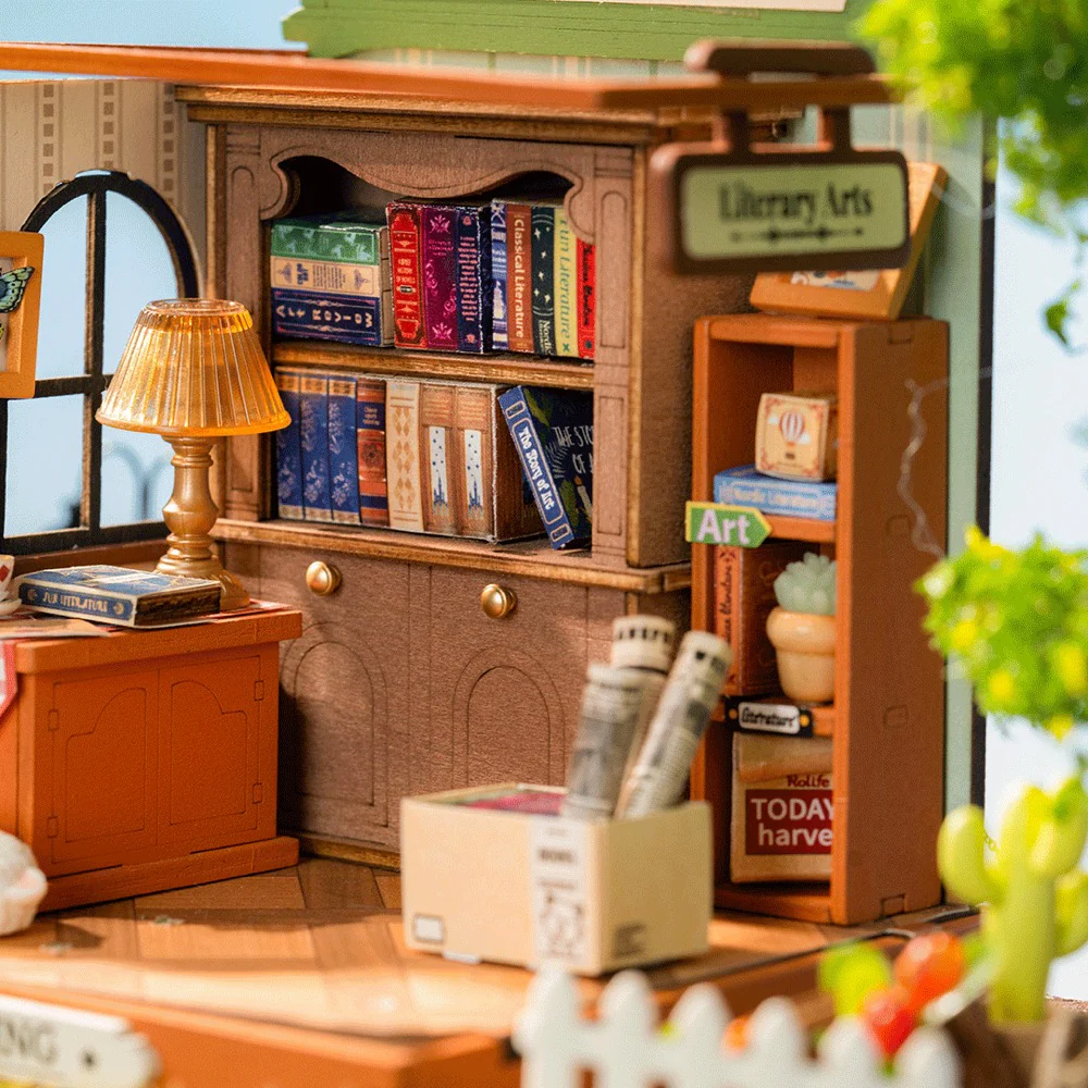 Robotime Rolife DIY Mini House Muse Bookshop - Image 3