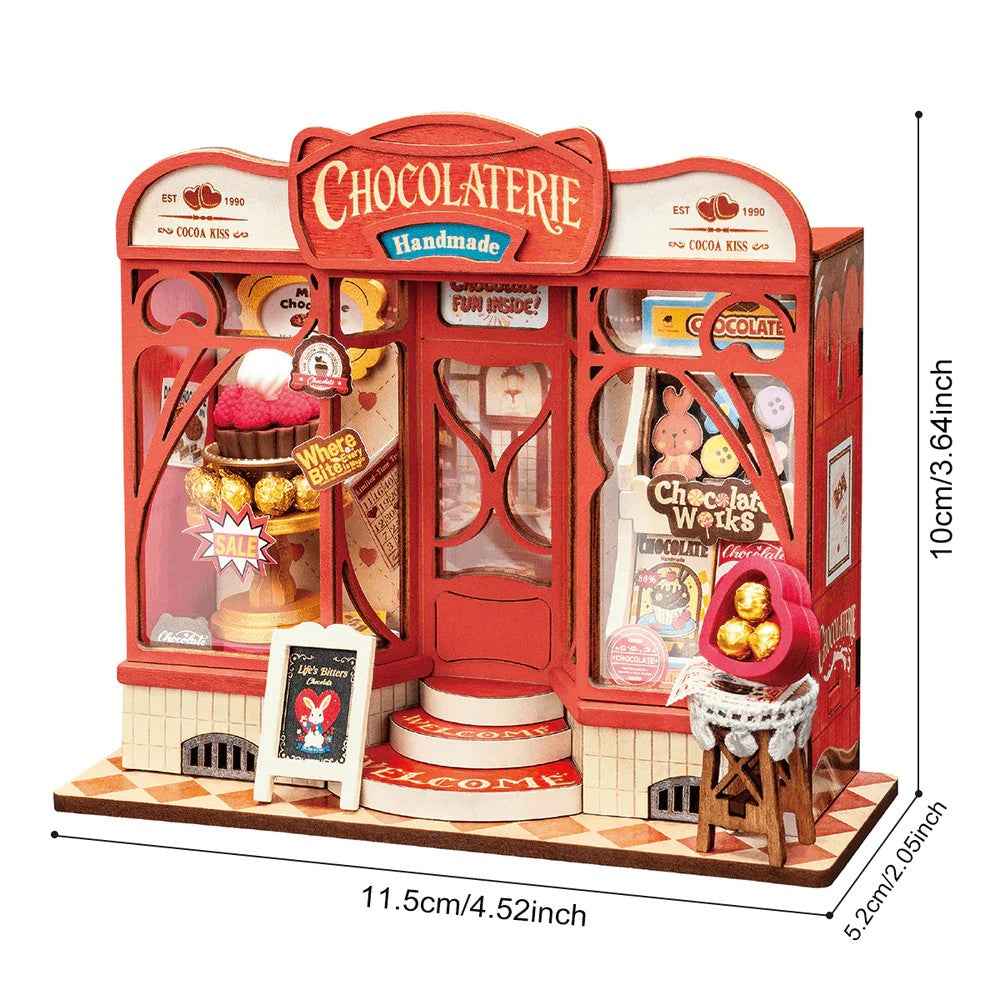 Robotime Rolife DIY Mini Store Sweet Chocolate Shop - Image 6