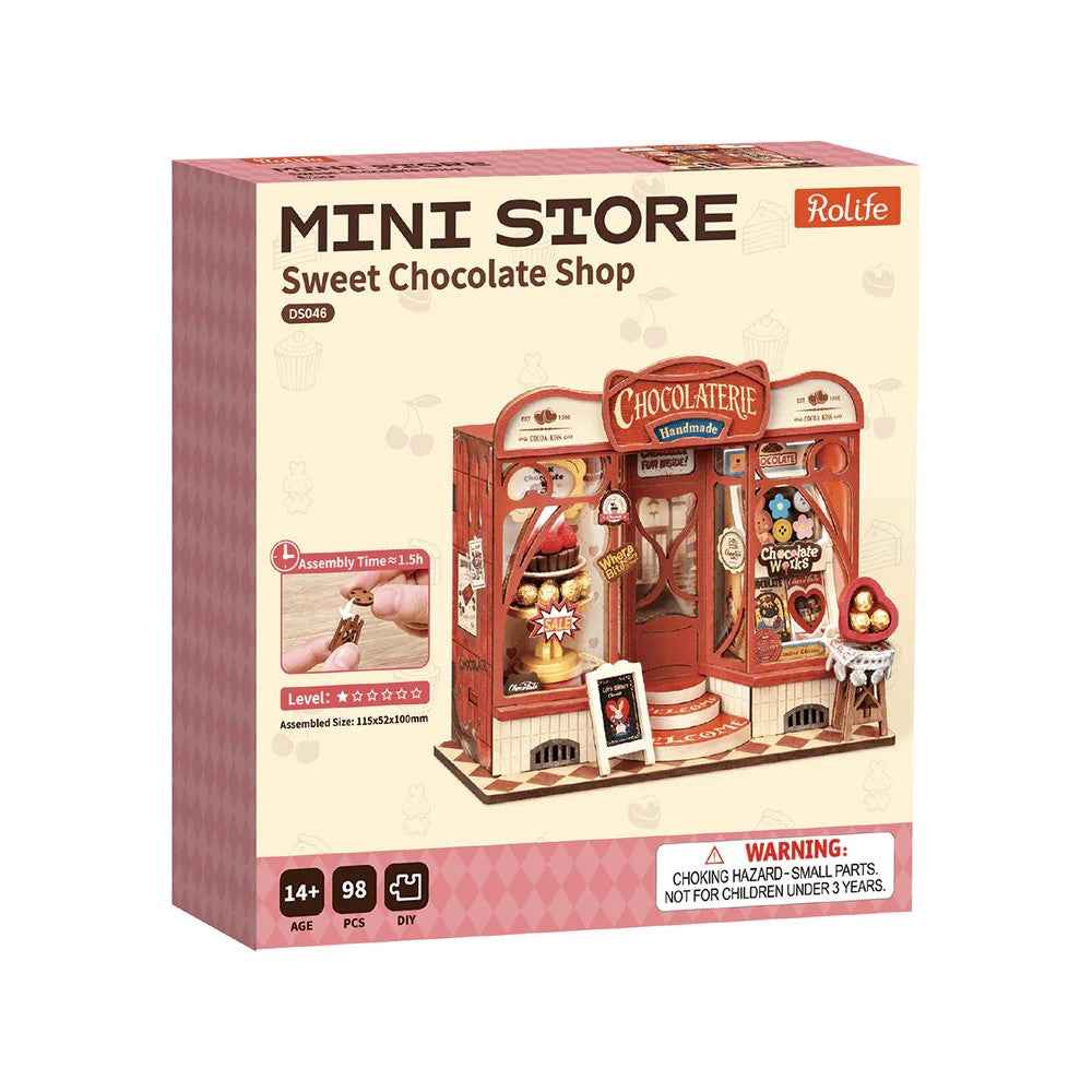 Robotime Rolife DIY Mini Store Sweet Chocolate Shop - Image 7