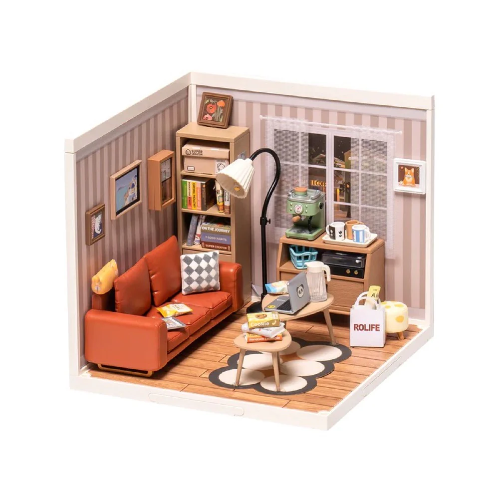 Robotime Rolife DIY Plastic Superstore Cozy Living Lounge - Image 2