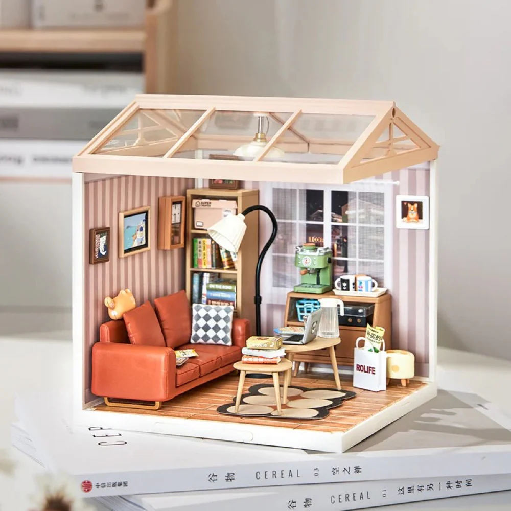 Robotime Rolife DIY Plastic Superstore Cozy Living Lounge - Image 3