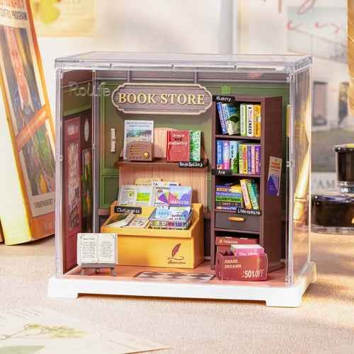 Robotime Rolife DIY Plastic Superstore Mini Memory Bookstore - Image 2