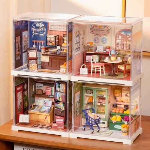 Robotime Rolife DIY Plastic Superstore Mini Memory Bookstore - Image 3