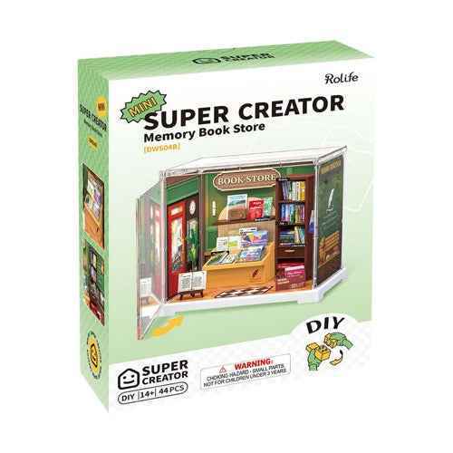 Robotime Rolife DIY Plastic Superstore Mini Memory Bookstore - Image 5