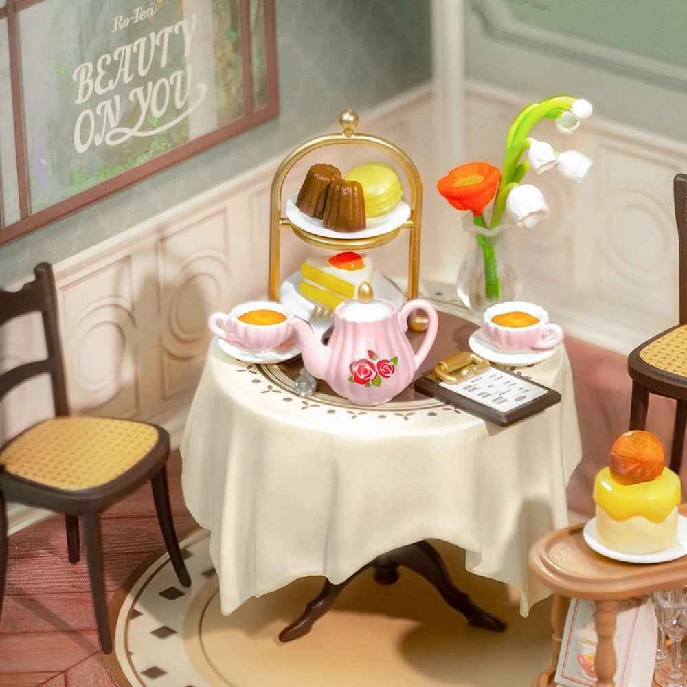 Robotime Rolife DIY Plastic Superstore Sweet Sips Tea - Image 3