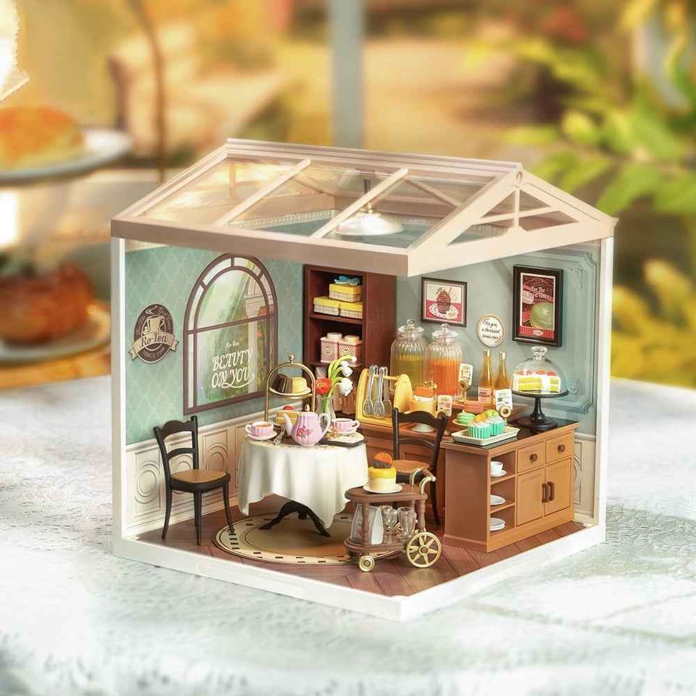 Robotime Rolife DIY Plastic Superstore Sweet Sips Tea - Image 4