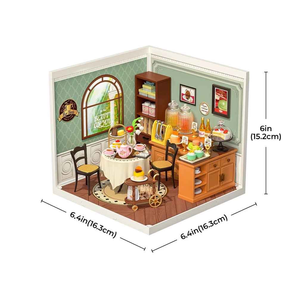Robotime Rolife DIY Plastic Superstore Sweet Sips Tea - Image 5