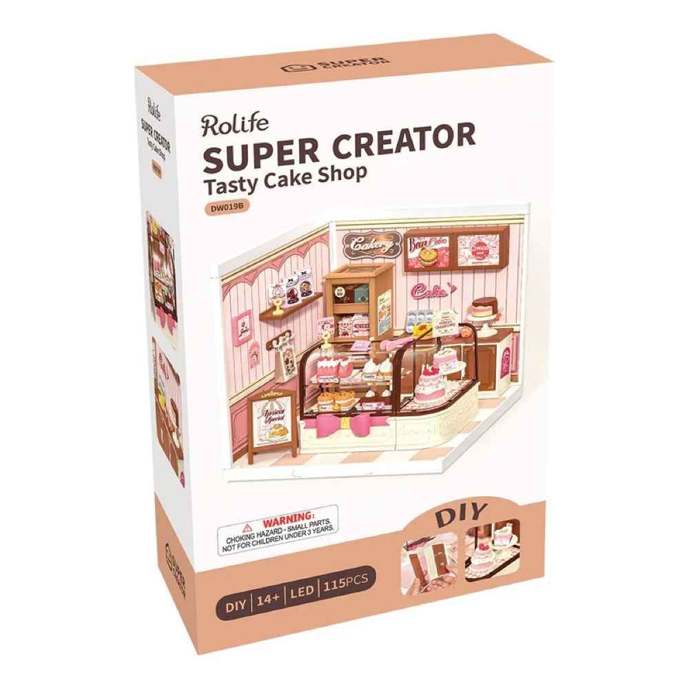 Robotime Rolife DIY Plastic Superstore Tasty Cake Shop - Image 7