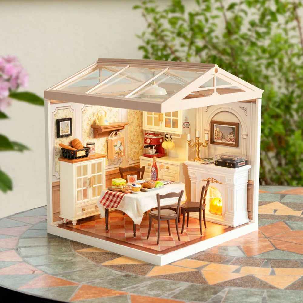 Robotime Rolife DIY Plastic Superstore Warm Dining Room - Image 2