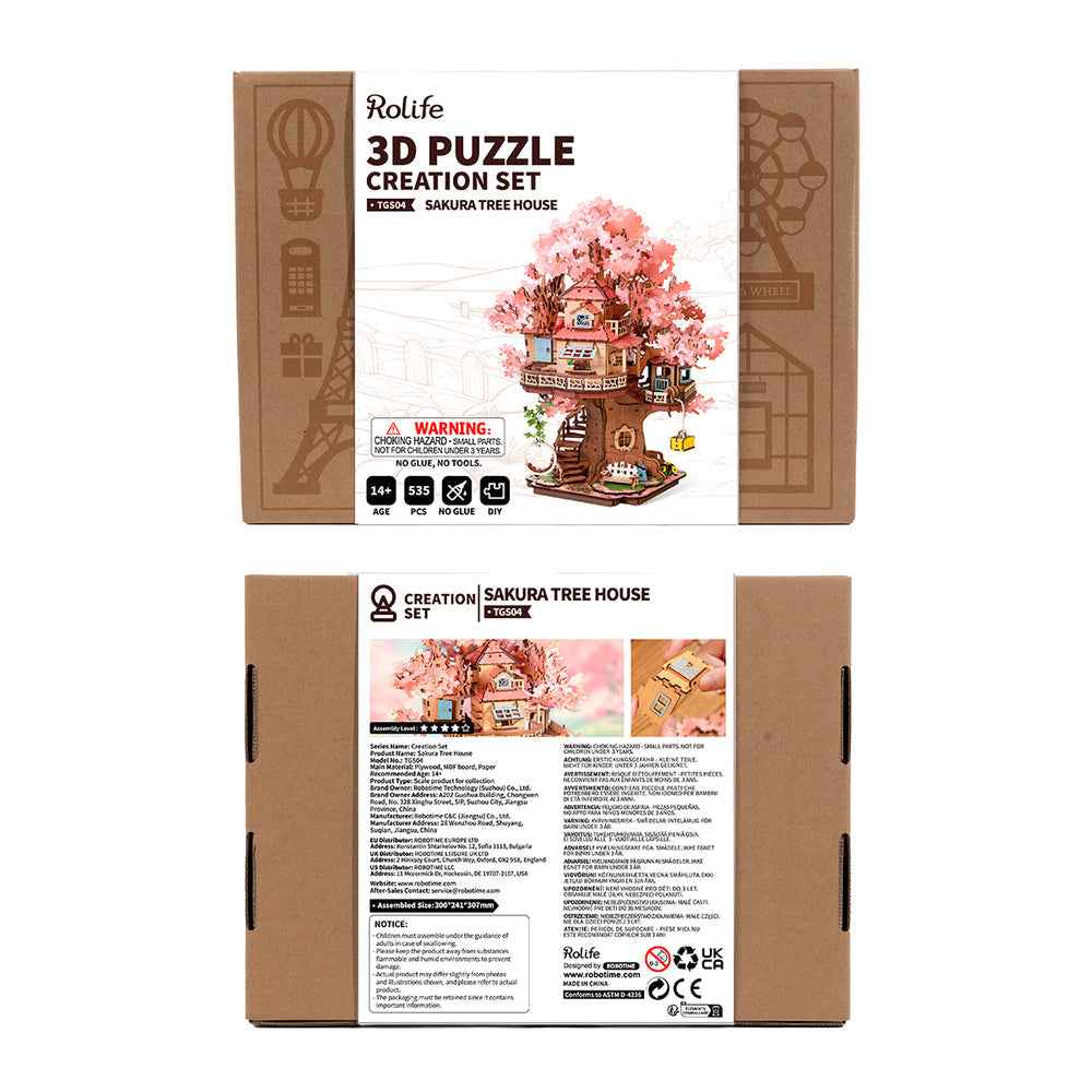 Robotime Rolife DIY Sakura Tree House - Image 8