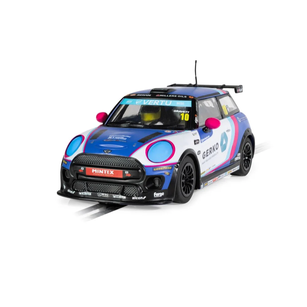 Scalextric C4410 Mini Cooper Slot Car - Bradley Gravett 2024 - Image 3
