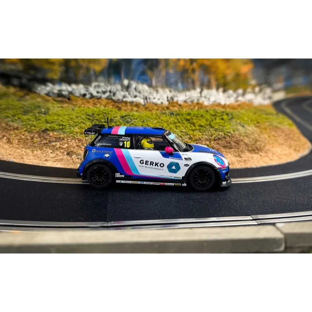 Scalextric C4410 Mini Cooper Slot Car - Bradley Gravett 2024 - Image 8