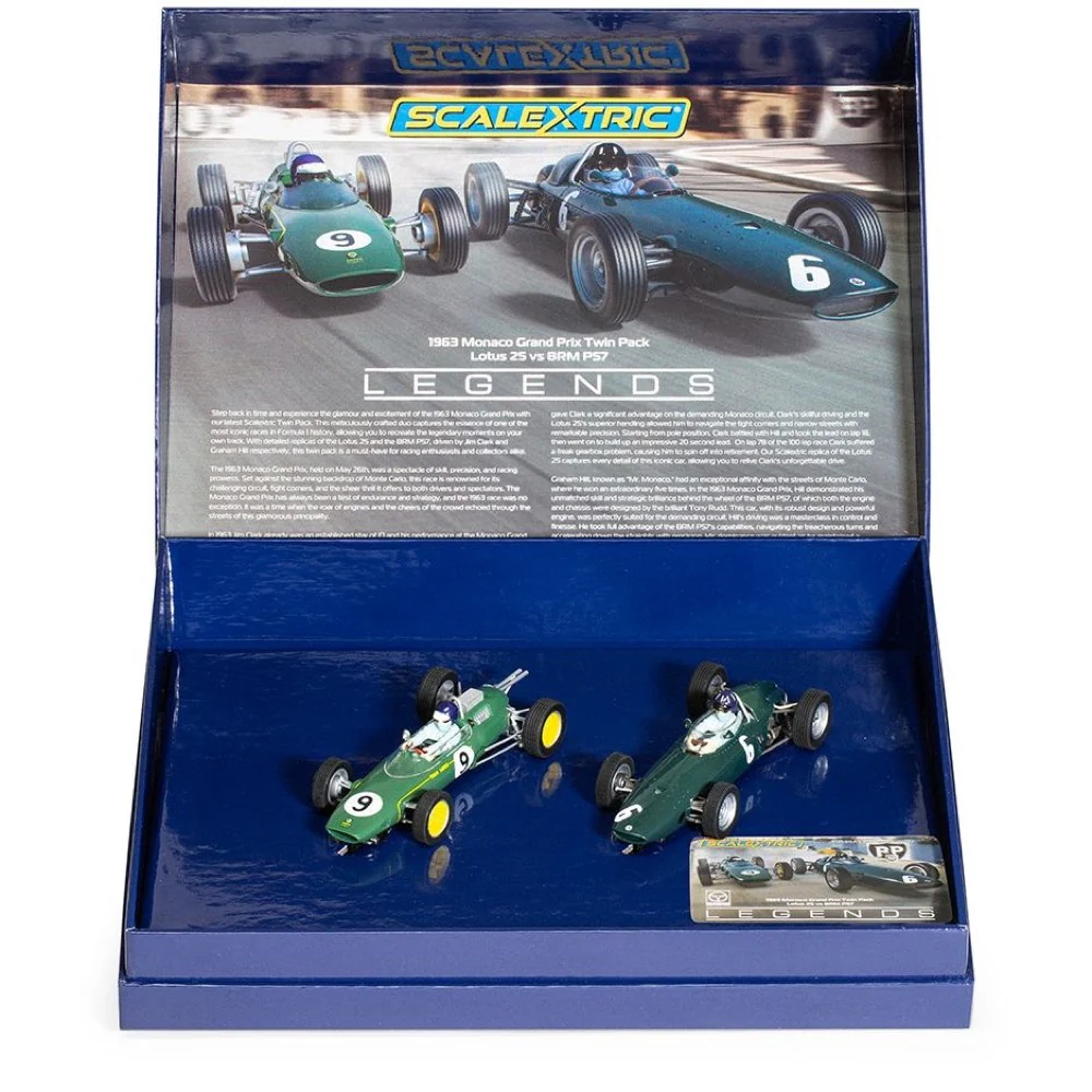 Scalextric C4580A 1963 Monte Carlo Grand Prix Slot Car Twin Car Pack - Image 3