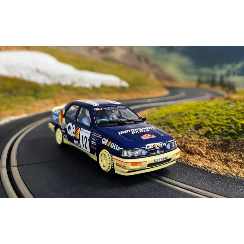 Scalextric C4607 Ford Sierra Sapphire Cosworth Slot Car - 1991 Monte Carlo Rally - Francois Delecour - Image 8