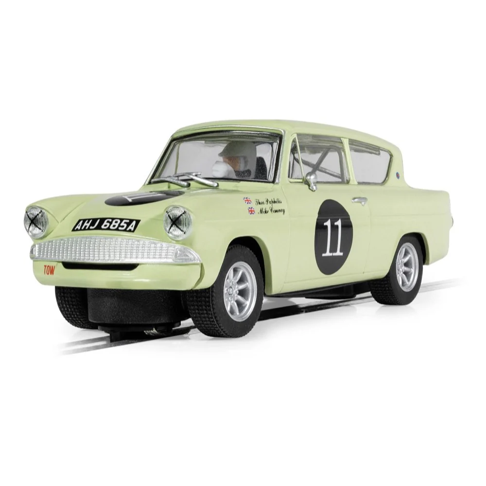 Scalextric C4617 Ford Anglia 105e Slot Car - Theo Paphitis