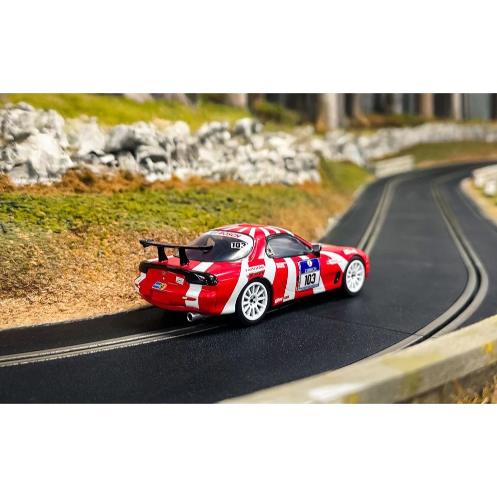 Scalextric C4626 Mazda RX7 FD Slot Car - Nurburgring 24 2007 - Image 8