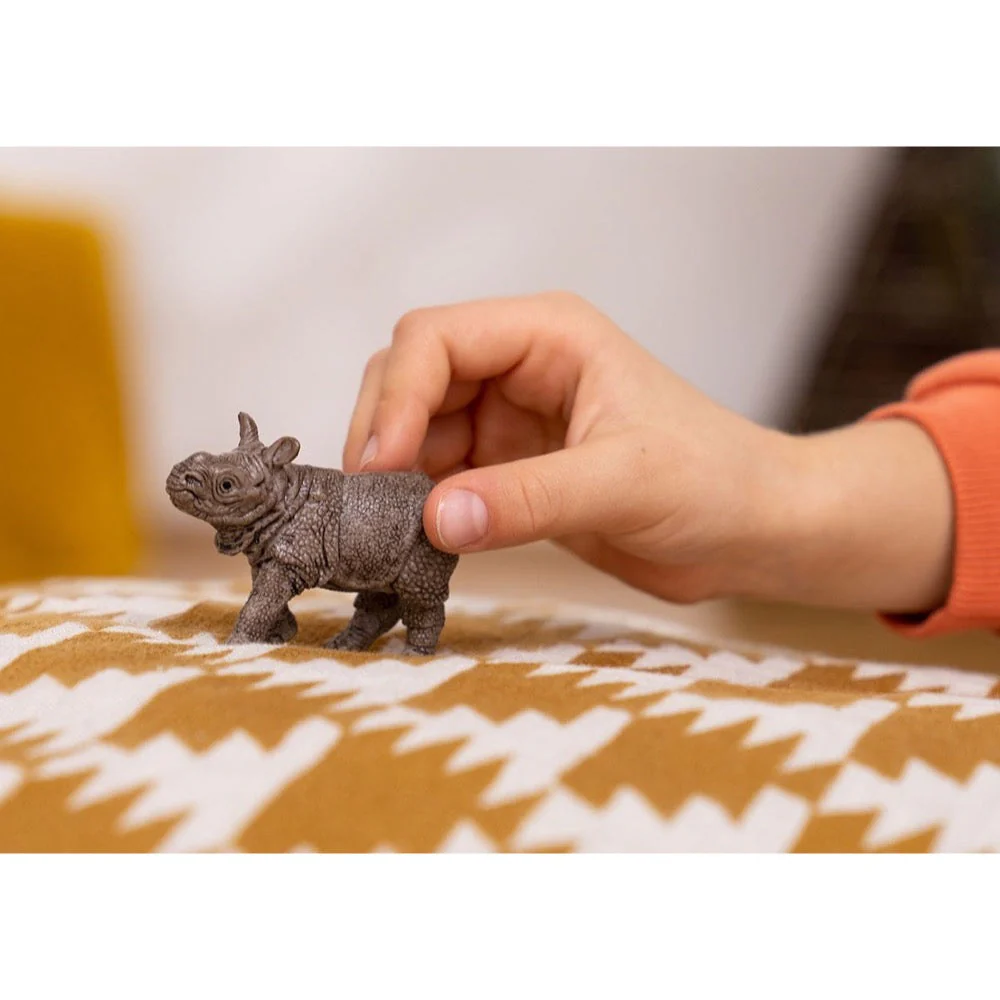 Schleich 14860 Indian Rhinoceros Baby - Image 2
